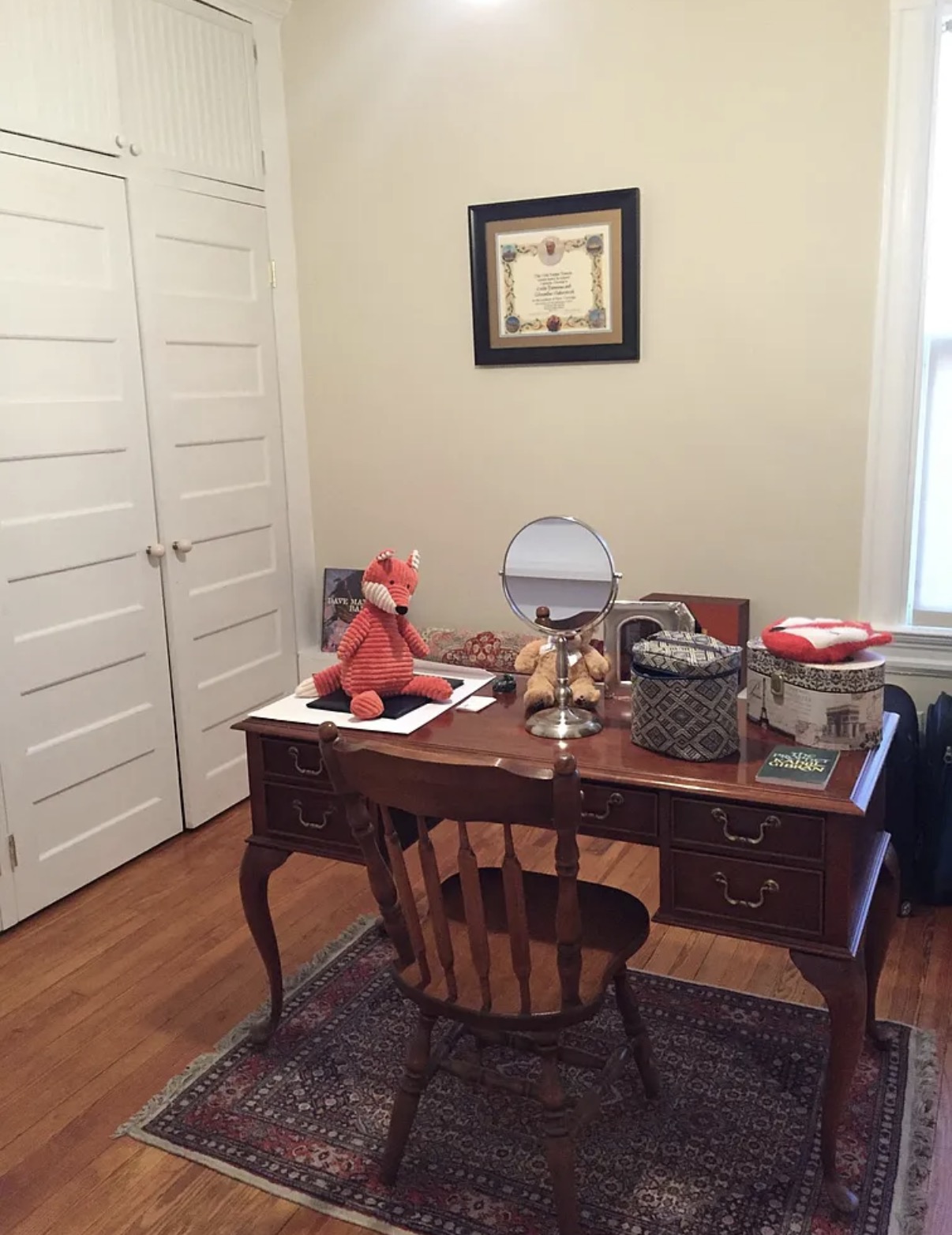 Bedroom writing desk